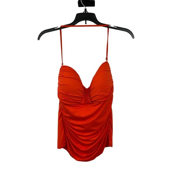 La Blanca Other - La Blanca Tankini Top Swimsuit Womens 12 Used Orange